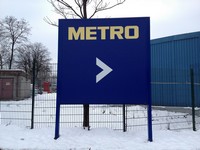 Hinweisschield Metro